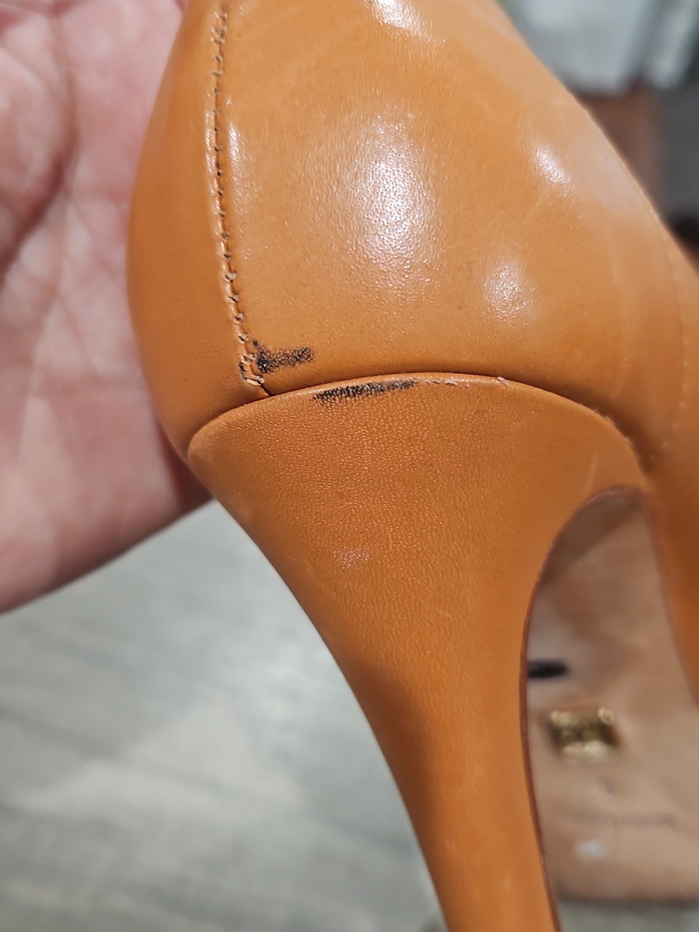 Pour La Victoire saddle leather platform heels size 8 - Picture 12 of 13